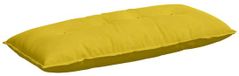 vidaXL Rugkussen Geel 120 x 50 cm Corduroy Stof