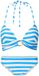 LingaDore Triangel voorgevormd bikini set Ortensia blue stripe