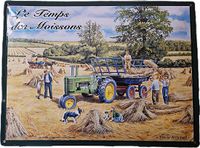 I&S Metalen wandbord met reliëf 30 x 40 cm Le Temps des Moissons