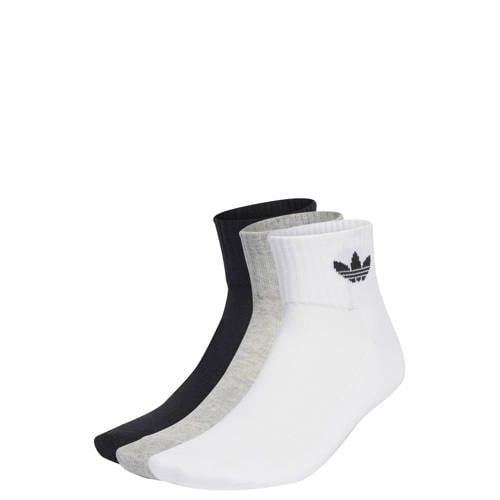 adidas Originals sokken - wit/grijs/zwart (set van 3)