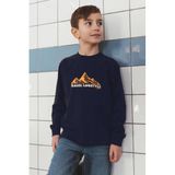 TYGO & vito jersey longsleeve met print - donkerblauw
