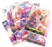 Pigna, verpakking van 10 Maxi-schriften A4, EENHOORNS, omslag met glitter, lijnen groep 5