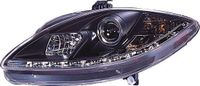 Set AutoStyle Set Koplampen DRL-Look passend voor Seat Leon/Altea/Toledo 2005-2009 - Zwart