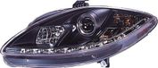 Set AutoStyle Set Koplampen DRL-Look passend voor Seat Leon/Altea/Toledo 2005-2009 - Zwart