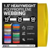 Strapworks Zwaargewicht polypropyleen singels - Heavy Duty Poly Omsnoering voor Outdoor DIY Gear Reparatie, 1,5 Inch