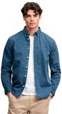Superdry Garment Dyed Overhemd Relaxed Pasvorm Heren Lange Mouwen Shirts