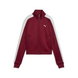 PUMA T7 ALWAYS ON kort trainingsjack voor dames XL, Garnet Glow Créme De Mint Red Green