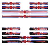 BIKE-label 3D Autosticker Union Jack vlaggen Engeland Great Britain 300555VE