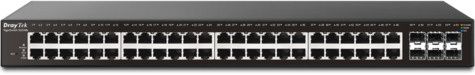 DrayTek VigorSwitch G2540x 48 poorts Gigabit + 6 10G SFP+ poorten