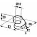 Lem Select – Gâche ronde D12 pour fermeture réglable – Brut non peint – Pour fermetures AM04620 et AM00641 – Fixation par vis
