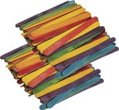 Rayher hobby materialen Rayher hobby Ijslollie stokjes/ijsstokjes/knutselhoutjes - multi kleuren - 216x stuks - 11 x 1 cm