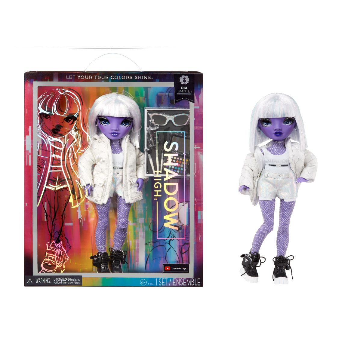Rainbow High Shadow High S23 Fashion Doll - Dia Mante (Purple)