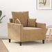 Maison Exclusive Fauteuil, marron, 60 cm, velours