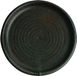 Olympia Canvas ronde borden met smalle rand groen 18cm