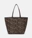 Liebeskind Berlin Shopper Zandkleuren Panterprint Polyester