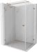 Mexen Lunar T douchecabine openend links 120 x 100 cm, transparant, koper geborsteld