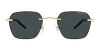 Termo Montblanc Montblanc Mb0270s Lunettes De Soleil Homme Noir Carrées Gris 51mm