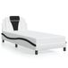 VidaXL Bedframe "Viana" Kunstleer Zwart en Wit 90x190 cm