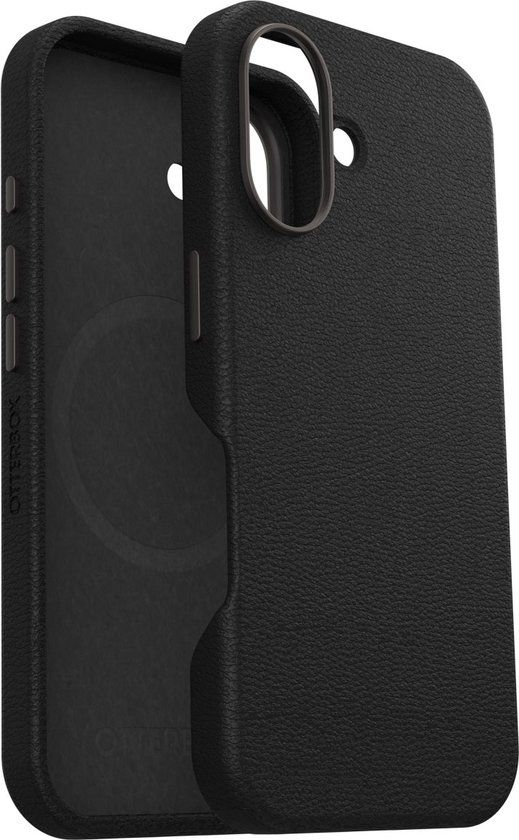 OtterBox Symmetry Cactus Leather Case Apple iPhone 16 Noir Ash