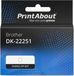 PrintAbout DK-22251 Overig op wit geschikt voor Brother