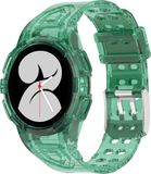 Wigento Samsung Galaxy Watch 5 Pro 45mm siliconen horlogeband met geïntegreerde behuizing
