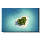 Homemania Wandbord zee en landschappen voor woonkamer, slaapkamer, meerkleurig, 45 x 3 x 70 cm, HM20KNV45 x 70 – 273, polyester, hout