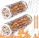 Marque non spécifiée Panier à griller roulant - acier inoxydable - pour barbecue et camping - pour légumes poisson et viande sur barbecue et grill - 31*10*10cm