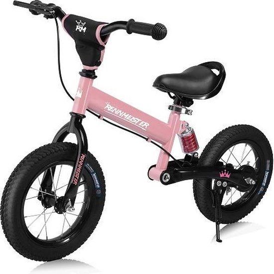 Rennmeister Loopfiets – in Hoogte Verstelbaar – 3-5 Jaar Roze