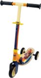 Smoby Loopauto Cars, pliable, avec 3 roues silencieuses, plateau en bois, volant orientable, jaune et multicolore
