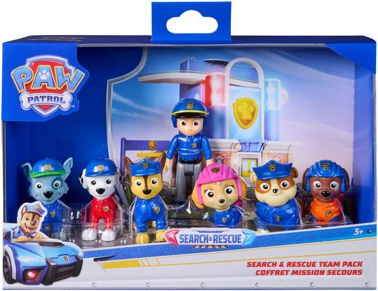 PAW Patrol Search & Rescue Speelfigurenset met 7 Verzamelfiguren