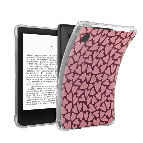 imoshion Ploonk B.V. Ereader Hoes - Geschikt voor Kobo Clara BW/Kobo Clara Colour - Siliconen - Hearty Blush