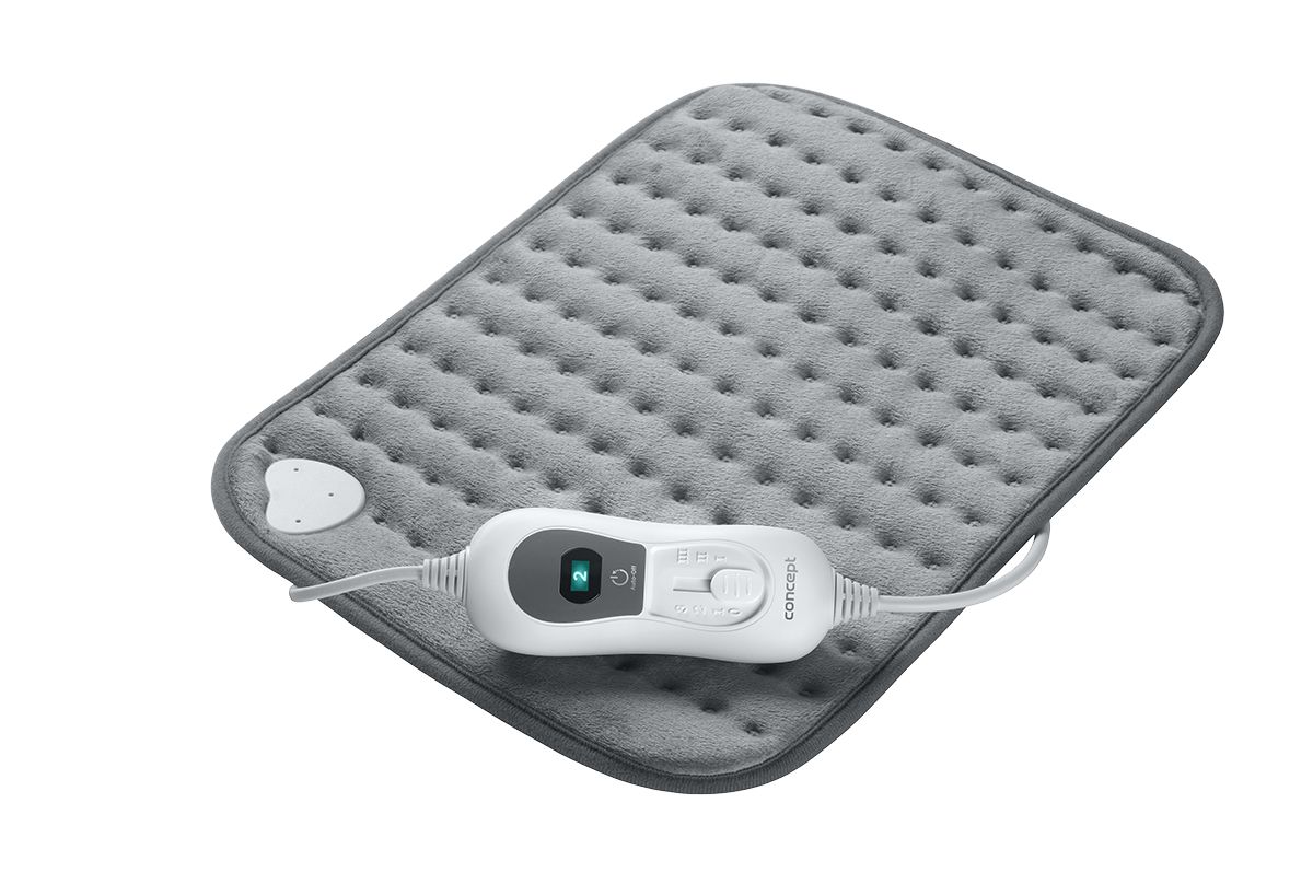 Concept DV7360 Elektrisch Verwarmingskussen - Grijs - Fleece - 100W