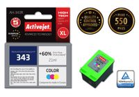Activejet AH-343R encre (remplacement HP 343 C8766EE; premium; 21 ml; couleur)