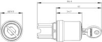 Siemens 3SU10005BF010AA0 3SU1000-5BF01-0AA0 Sleutelschakelaar Kunststof frontring Zwart 1 x 90 ° 1 stuk(s)