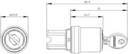 Siemens 3SU10005BF010AA0 3SU1000-5BF01-0AA0 Sleutelschakelaar Kunststof frontring Zwart 1 x 90 ° 1 stuk(s)