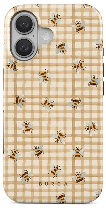 Burga Tough Backcover geschikt voor MagSafe geschikt voor iPhone 16 - Honeycomb