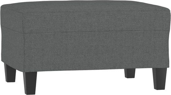 vidaXL Voetenbank 70x55x41 cm stof donkergrijs