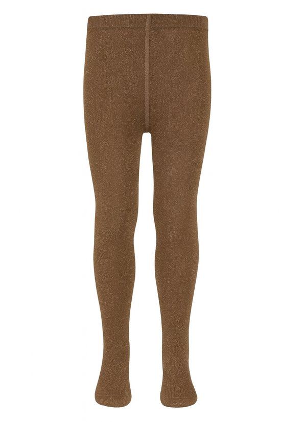 Yellow Moon Meisjes Katoenen Maillot met Glitter - Toffee Melange - 86-92