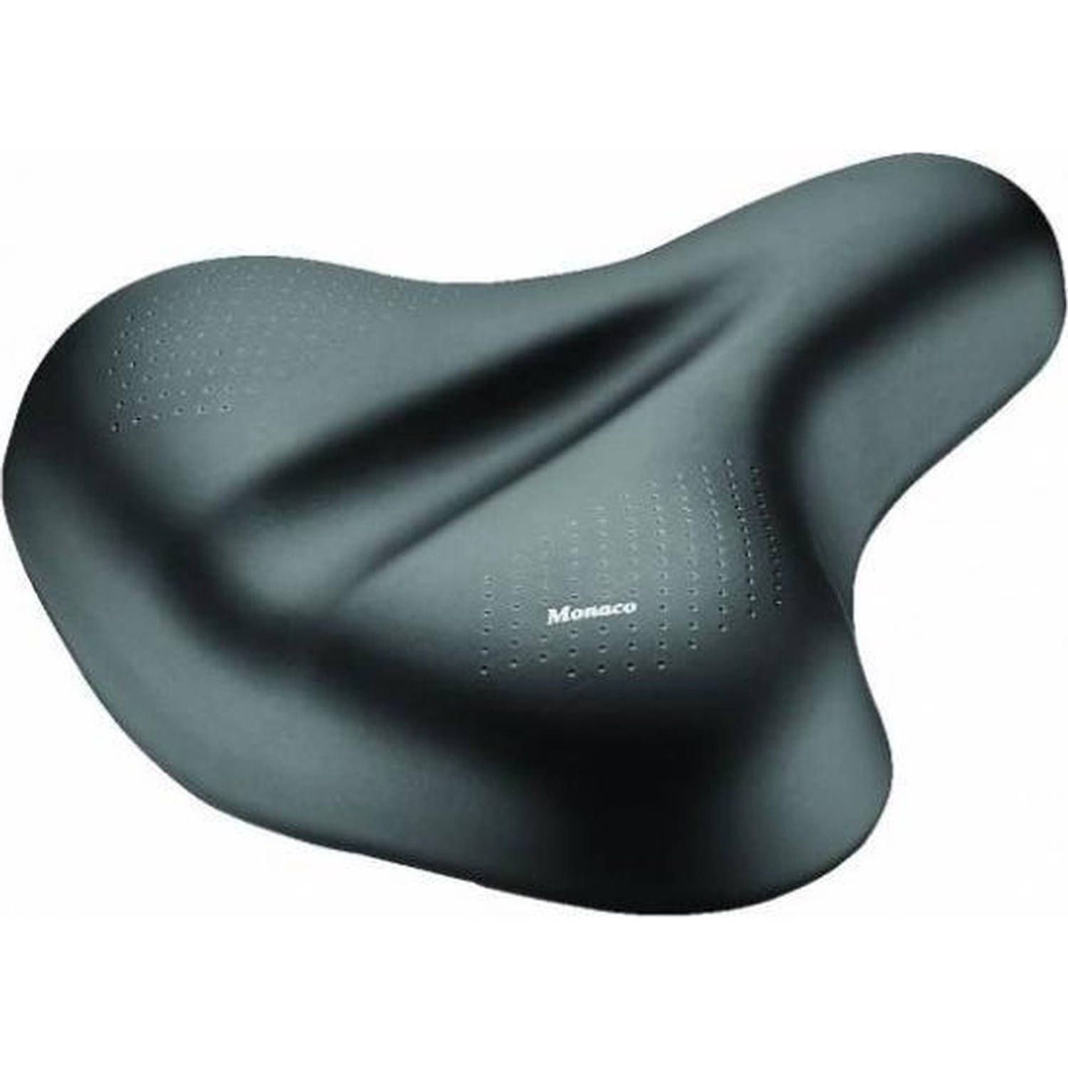 Selle San Remo Monaco Fietszadel - 25,5 cm - Polypropeen - Zwart