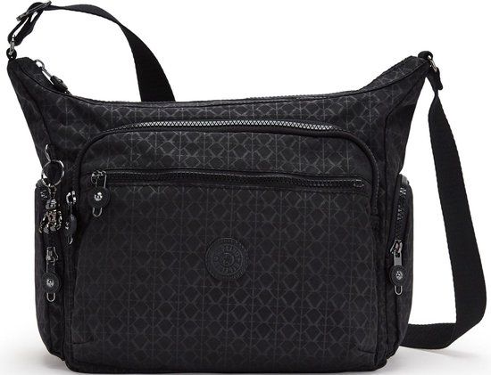 Kipling GABBIE Schoudertas - Signature Emb Zwart