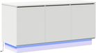 vidaXL TV-kast met led, wit, 100 x 38 x 49 cm, bewerkt hout