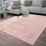 TT Home Vloerkleed Woonkamer Roze 140x200 cm Wasbaar & Laagpolig