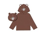 Soleil d'ocre Poncho voor kinderen, 60 x 95 cm, beer