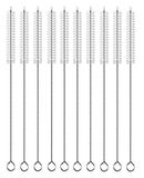 Stroreiniger 10 stuks, 12 inch, 12 mm diameter, extra brede en lange rietborstel voor Sippy Cup, waterfles en buizen