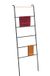 Relaxdays handdoekladder metaal, 160,5x55,5 cm, zwart