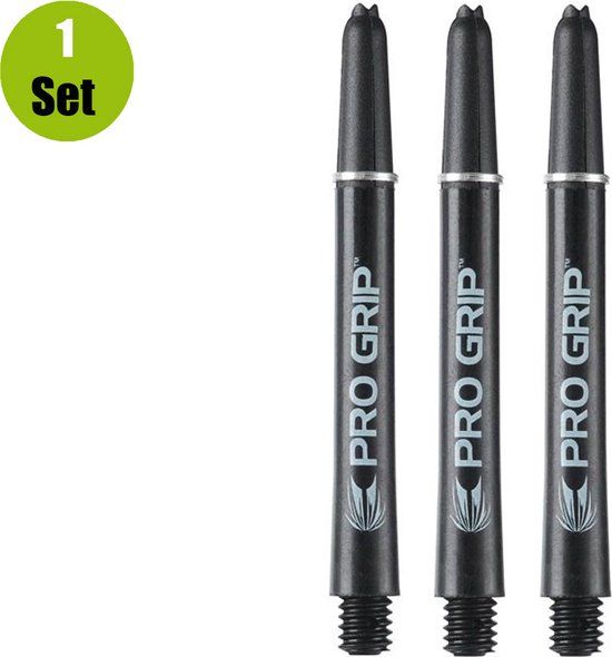 Target Pro Grip Dartshafts - Zwart - Medium - (1 Set)