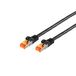 S/CONN 08-26075 Câble réseau Noir 10 m Cat6a S/FTP