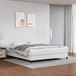 vidaXL Cadre de lit Similicuir Blanc 180x200 cm