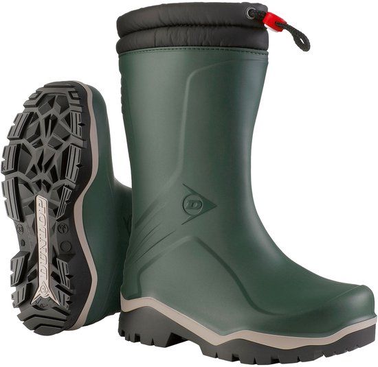Dunlop Kinder Laarzen Blizzard MK0KL45 Groen/Grijs/Zwart