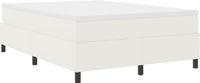 vidaXL Boxspring bed Crème en Wit 160 x 200 cm Corduroy stof